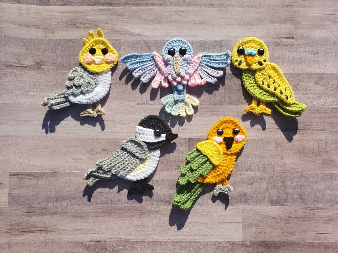 Bird is the Word Applique Pack - Crochet Pattern - Digital