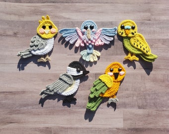 Bird is the Word Applique Pack - Crochet Pattern - Digital Download