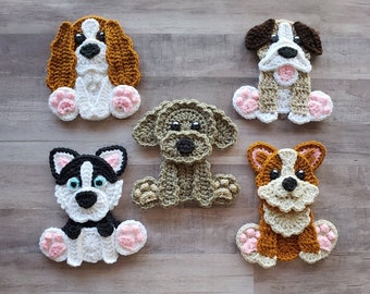 Pups N Stuffs Vol 2 Applique Pack - Crochet Pattern - Digital Download