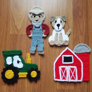 Farm Life Applique Pack - Crochet Pattern - Digital Download