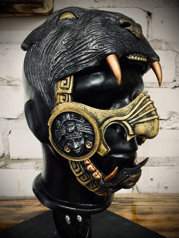 Aztec warrior helmet mask