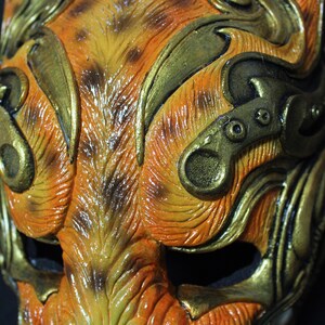 Mask Tiger Samurai Assassin.kabuki Samurai Armor Japanese Mask Cosplay ...