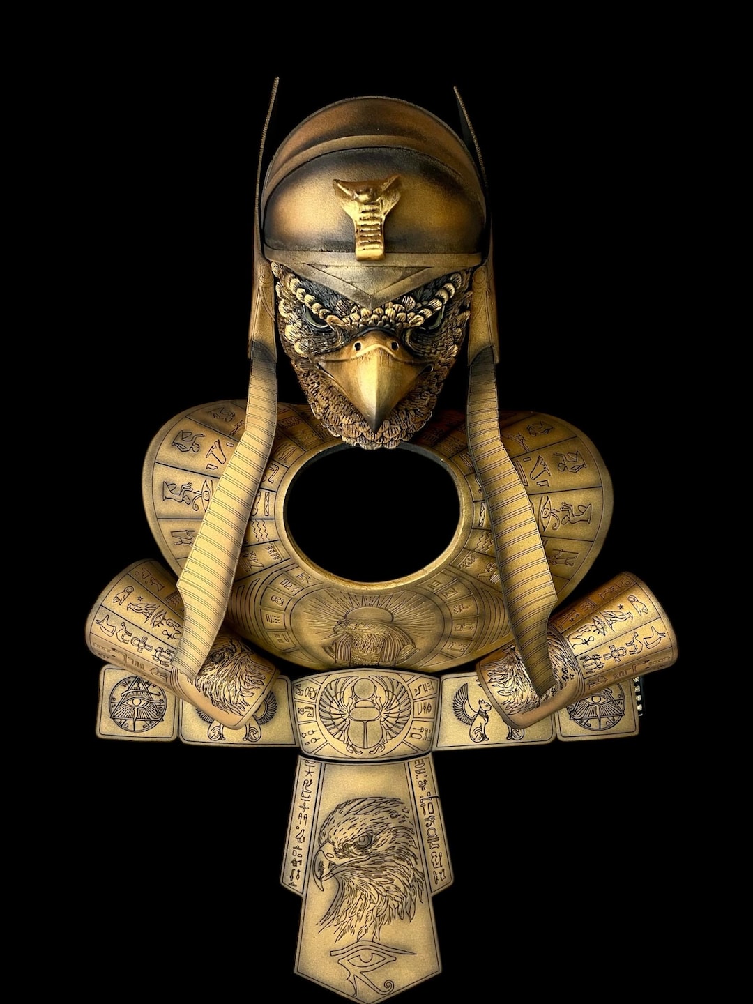 Full Ra Costume, Ancient Egyptian Sun God Armor Set, Horus Falcon ...