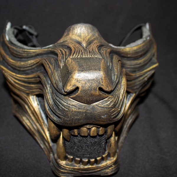 Masque de loup Wolf Oni berserk Menpo Masque Samouraï fenrir