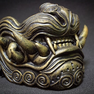 VINTAGE Mask Lion Mask Samurai Mask Samurai Armor Cosplay