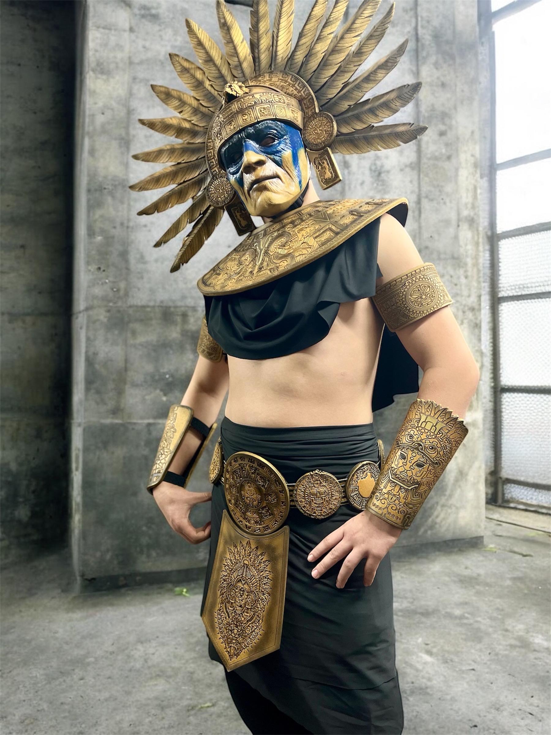 Aztec Warrior Bracers, Mayan Ritual Arm Guards, Ancient Mexico Cosplay ...
