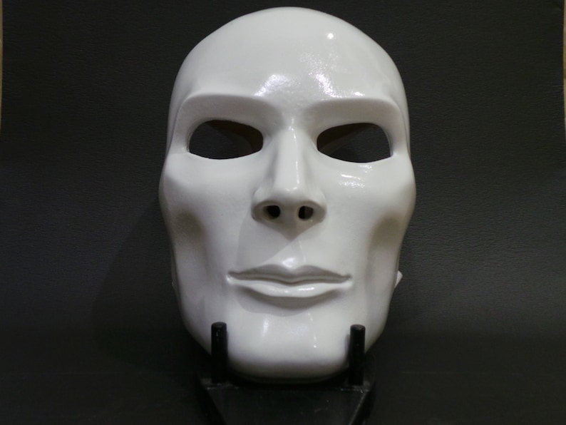 Mask John Doe Mask bank robber Cosplay face man face print man | Etsy
