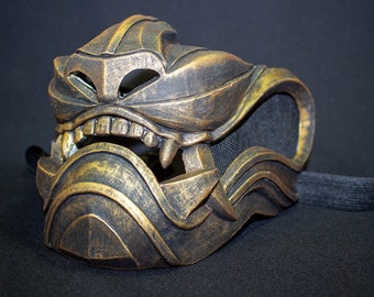 Lion Oni Mask half face samurai armor