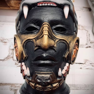 Aztec warrior tiger helmet mask