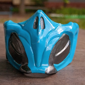 Scorpion mask Sub-Zero from Mortal Kombat 11 Fiery Grandmaster