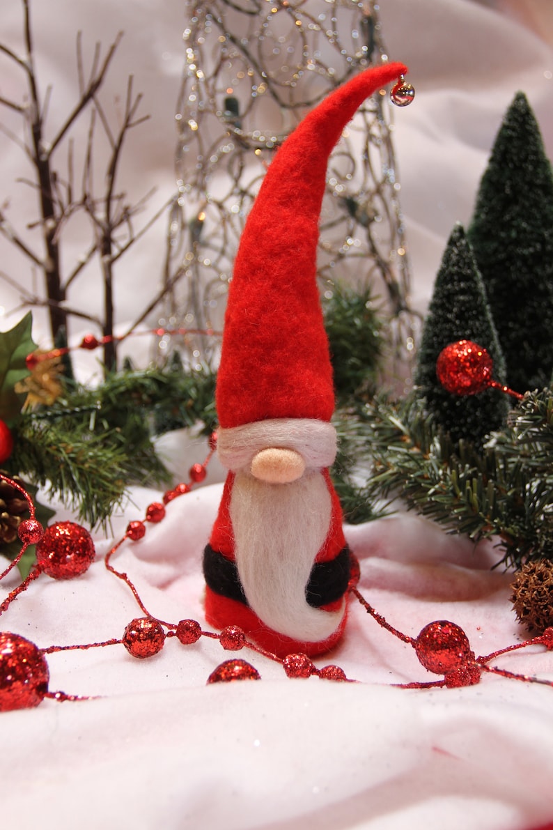 Clause Needle Felted Handcrafted Christmas Handmade Wool Doll Santa Felted