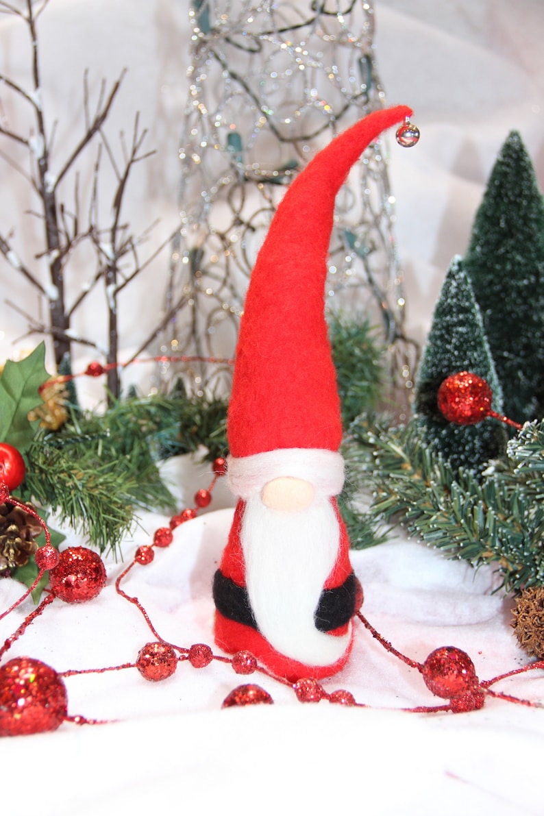 Clause Needle Felted Handcrafted Christmas Handmade Wool Doll Santa Felted