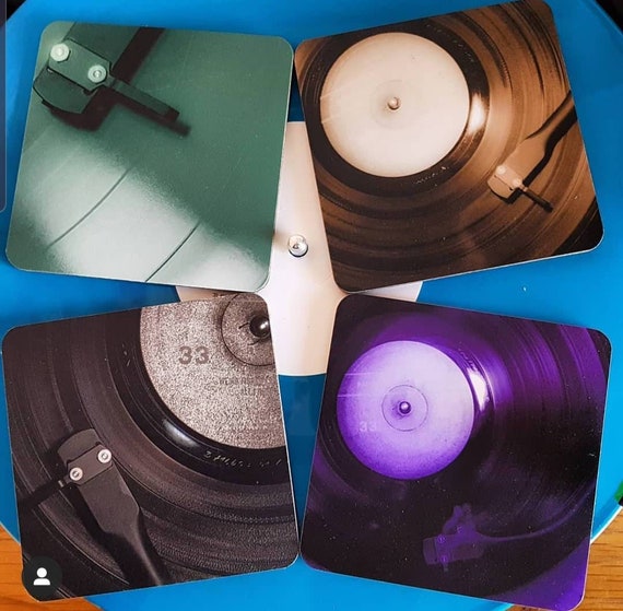 Vinyl Record Music Coasters / Gift for Music Lover /vinyl 