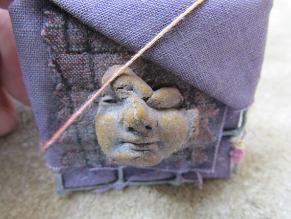 Laurie Mysterious Face Handcrafted Artist Brooch … - image 4