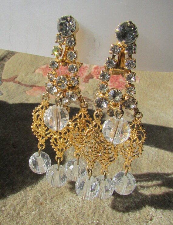 Laurie Vintage Stunning Long True Chandelier Clip 