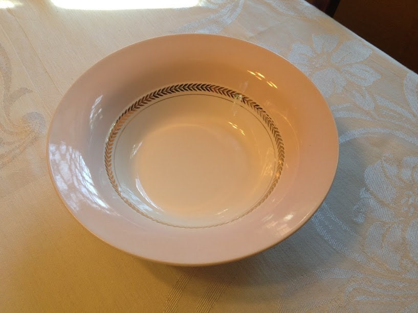 American Limoges Candle Light Federal Coral Pink with 22K Gold Etsy