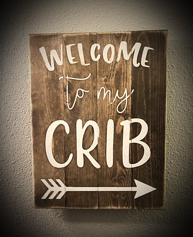 to My Crib Wooden Sign Etsy
