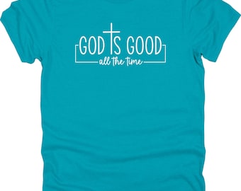 God is Good Cross T-shirt uniseks 50/50 poly/katoenmix