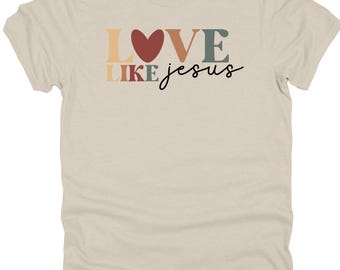Love Like Jesus 50/50 polyethyleen/katoenen T-shirt, uniseks