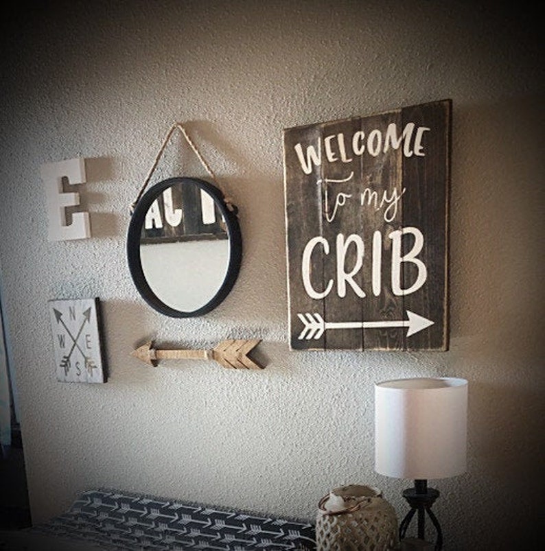 to My Crib Wooden Sign Etsy