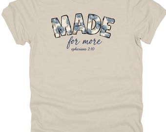 Gemaakt voor meer bloemen, uniseks 50/50 poly/katoen T-shirt