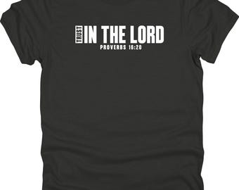 Trust in the Lord, uniseks 50/50 poly-/katoenmix T-shirt