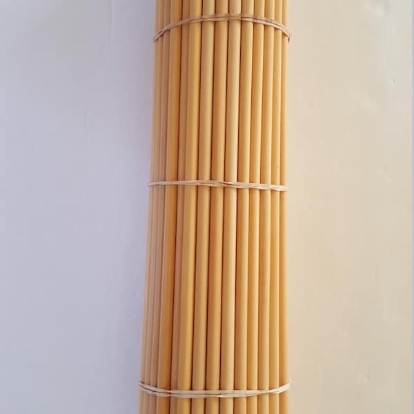 Straight rattan cane for percussion mallet