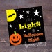 Glow Stick Halloween Tag printable - Etsy