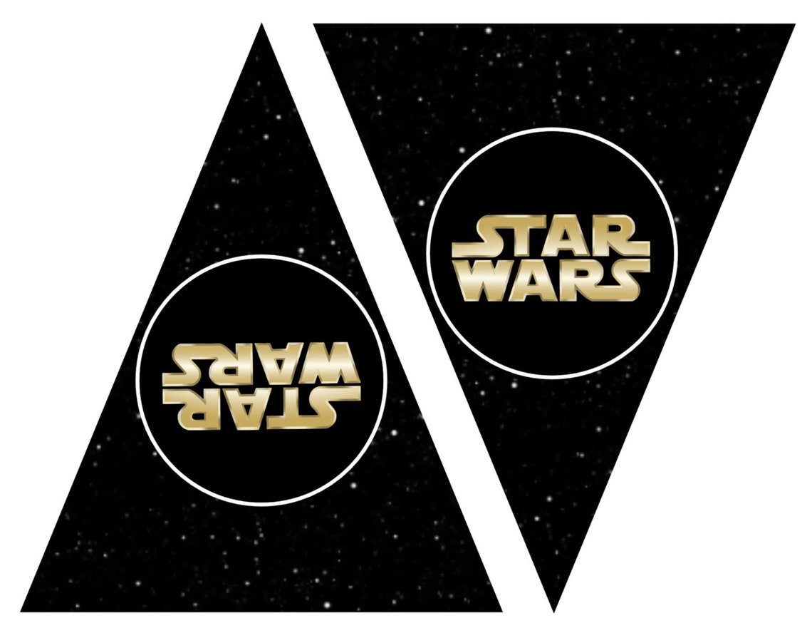 Star Wars happy Birthday Banner digital - Etsy