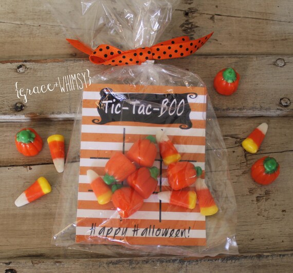 Tic Tac Boo Halloween Candy Printable Etsy