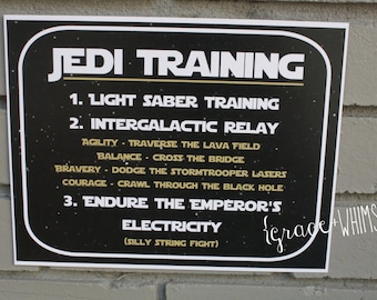 Jedi Training - Star Wars - znak na imprezę