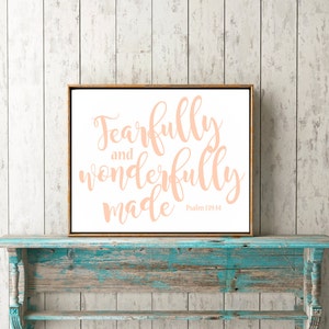 Fearfully and Wonderfully made wall art {digital file}