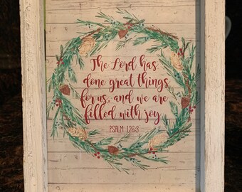 Filled with Joy Christmas wreath