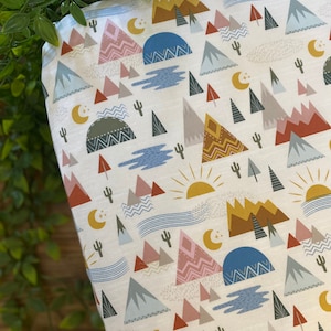 Teepee and Cactus Colorful Print