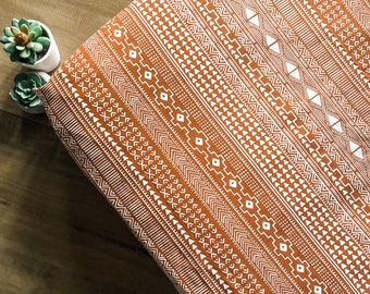 Arancione/Rame Geometrico/Azteco