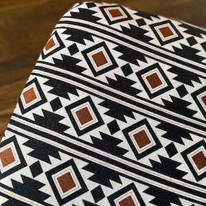 Aztec Copper and Black Print