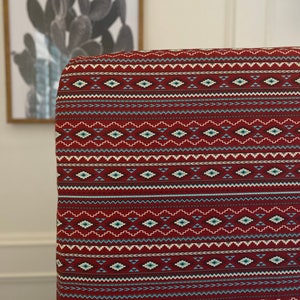 Southwest Red Patterned Fitted Crib Sheet