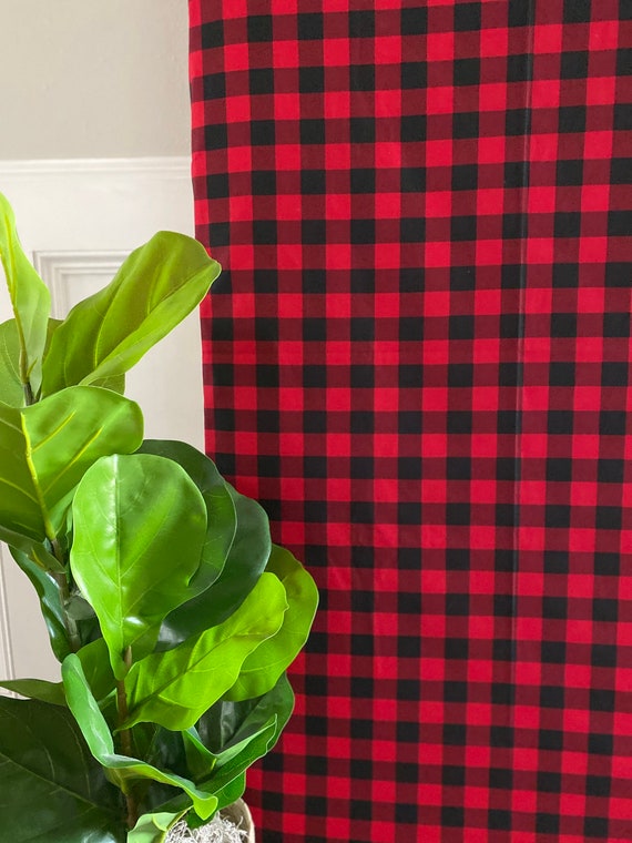 Red and black buffalo plaid crib sheet hotsell