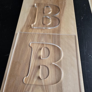 Letter Router Templates | Acrylic Router Template | Letters of the Alphabet | Letter Templates