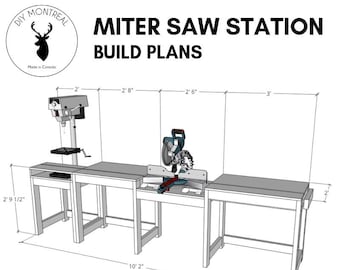 Miter Saw Station | PDF Build Plans