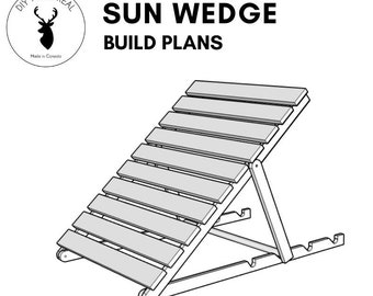 Deck Sun Wedge / Semi-chaise lounge / Patio lounger | PDF Build Plans