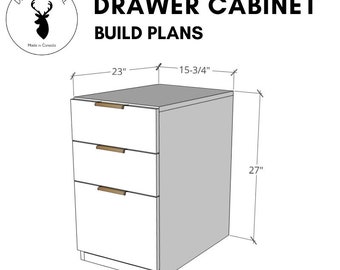 Drawer Cabinet | Office Drawers | PDF Build Plans