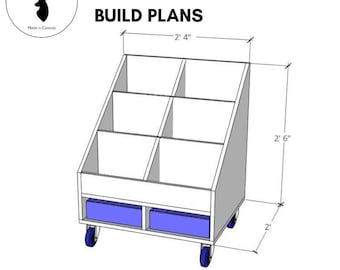 Compacte houtopslagwagen | PDF-bouwplannen