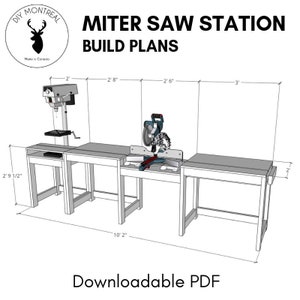 Miter Saw Station | PDF Build Plans