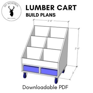 Compact Lumber Storage Cart | PDF Build Plans