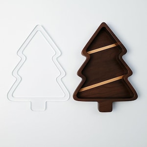 Christmas Tree ROUTER TEMPLATE | Template for making wooden holiday Serving Tray using a router | Available in ACRYLIC or plywood