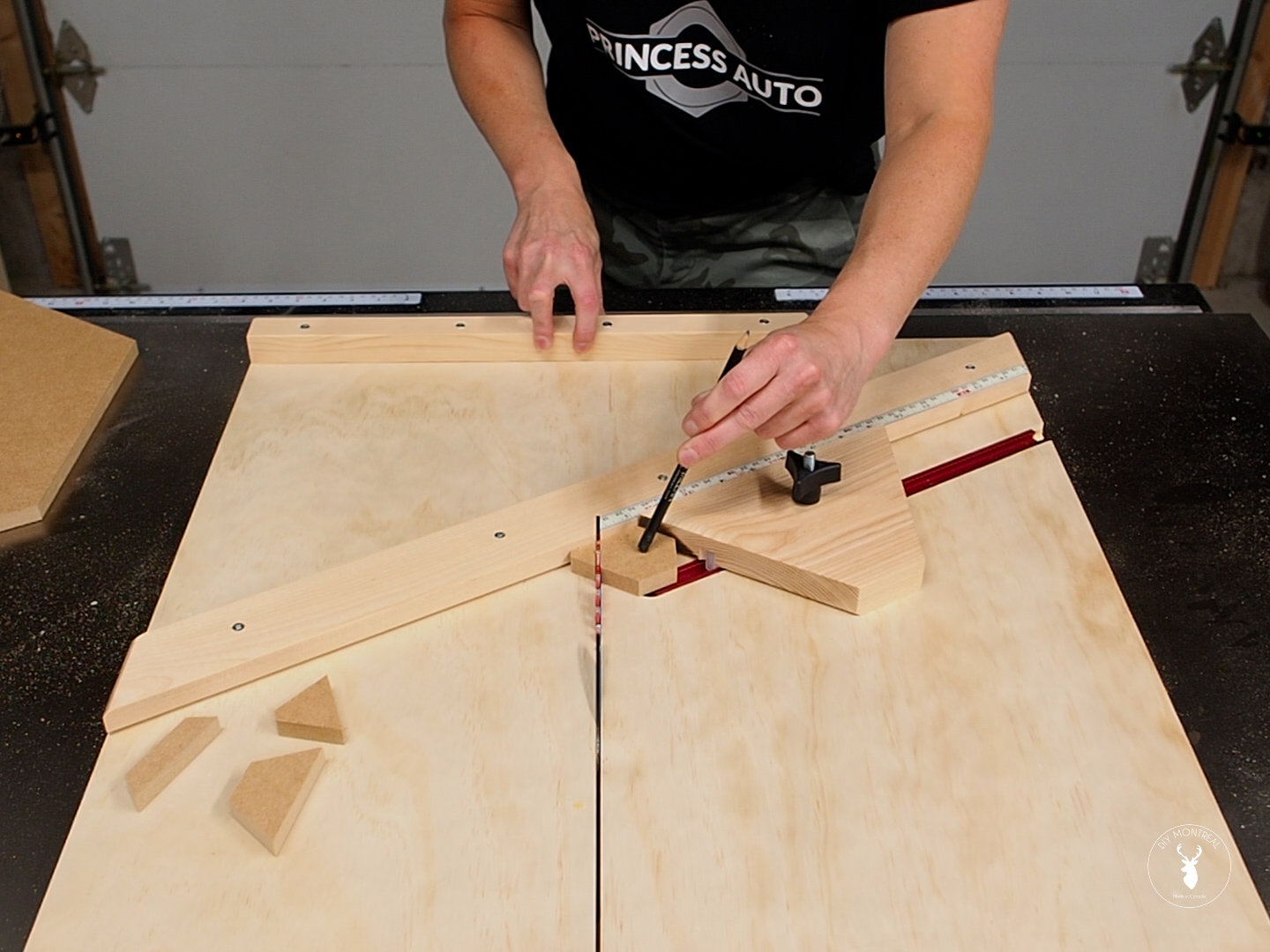 Hexagon Cutting Jig // Adjustable Table Saw Jig for Cutting Etsy