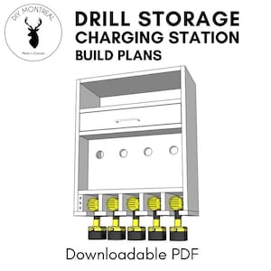 Estación de carga y almacenamiento de taladros/Planos de construcción en PDF