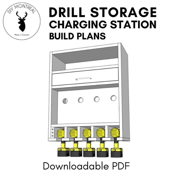 Drill Storage and Charging Station | PDF Build Plans