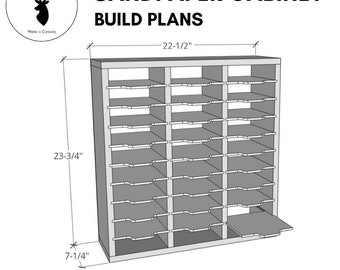 Schuurpapier Organizer | Schuurkast | Opbergruimte voor schuurpapier, schuurschijven en schuuraccessoires | PDF-bouwplannen